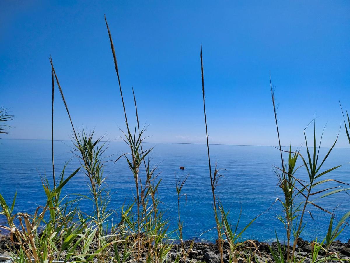 Marina Di Andrano - Alisso, Casa Vista Mare Con Parcheggio Privato E Wifi Vila Exterior foto