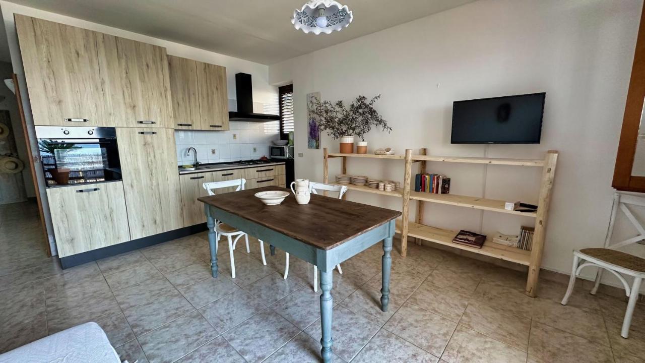 Marina Di Andrano - Alisso, Casa Vista Mare Con Parcheggio Privato E Wifi Vila Exterior foto